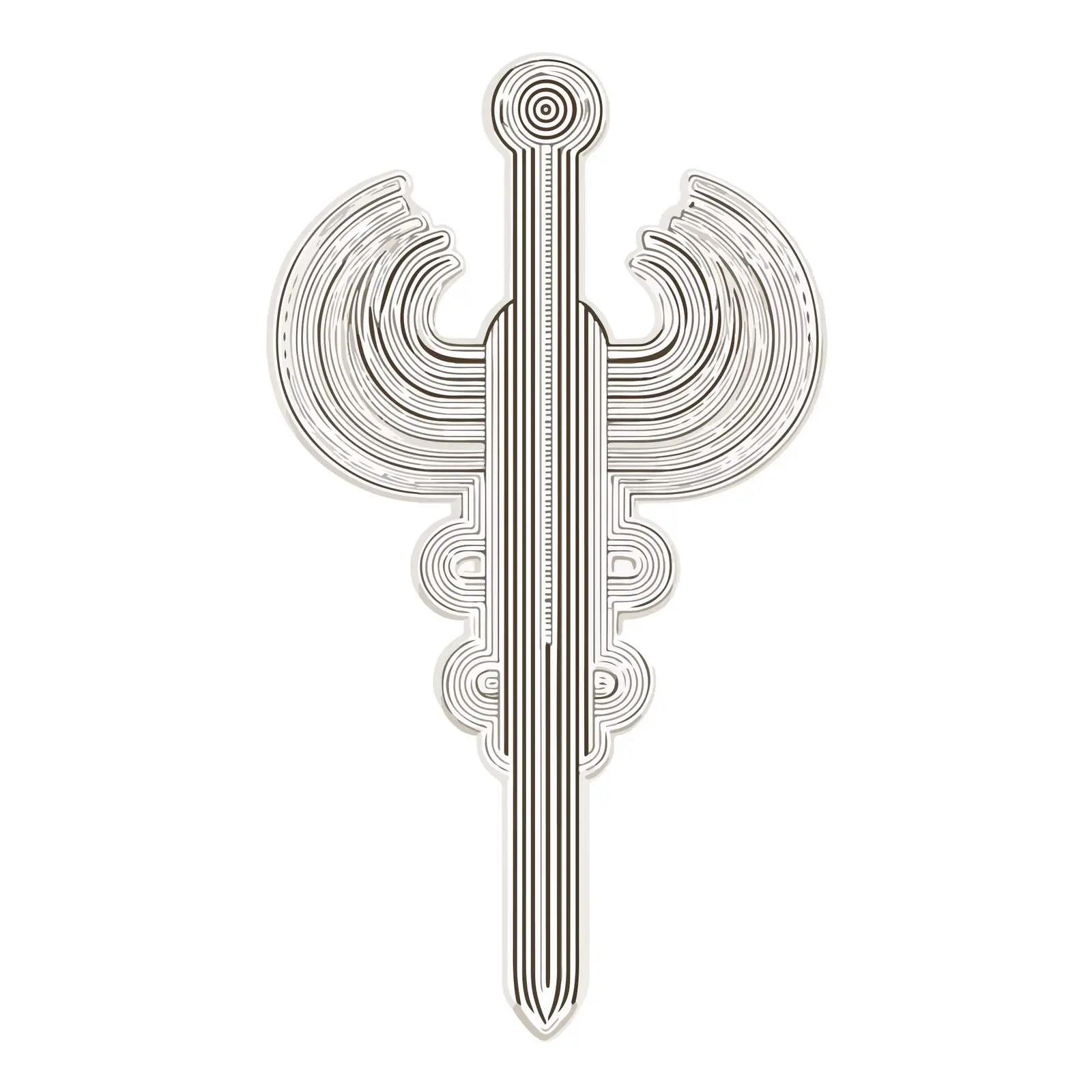 Embroidery Level Tool Line Art Vector — free download from Dotvec