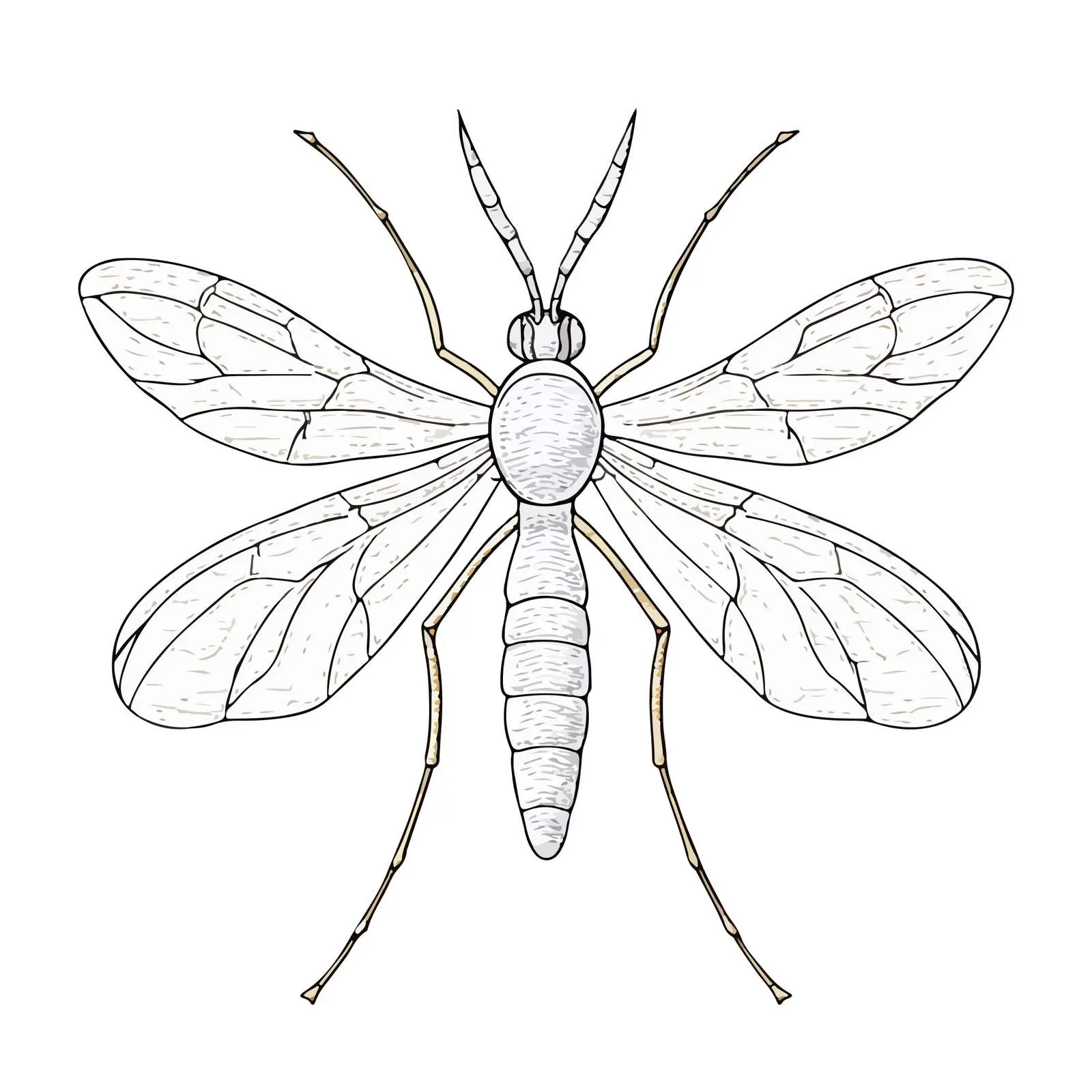 Mosquito Embroidery Applique Vector Art — free download from Dotvec