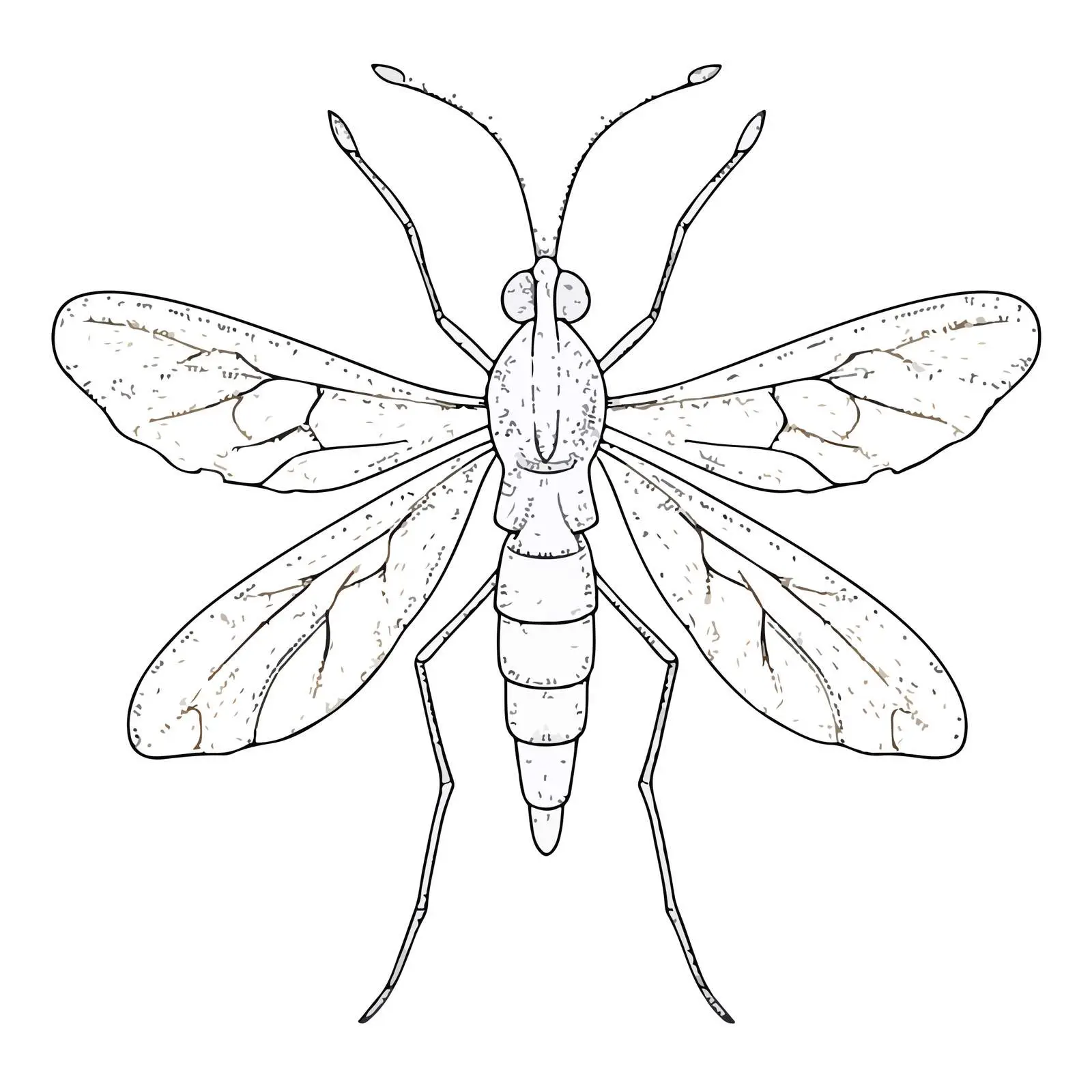 Mosquito Embroidery Applique Vector Art — free download from Dotvec