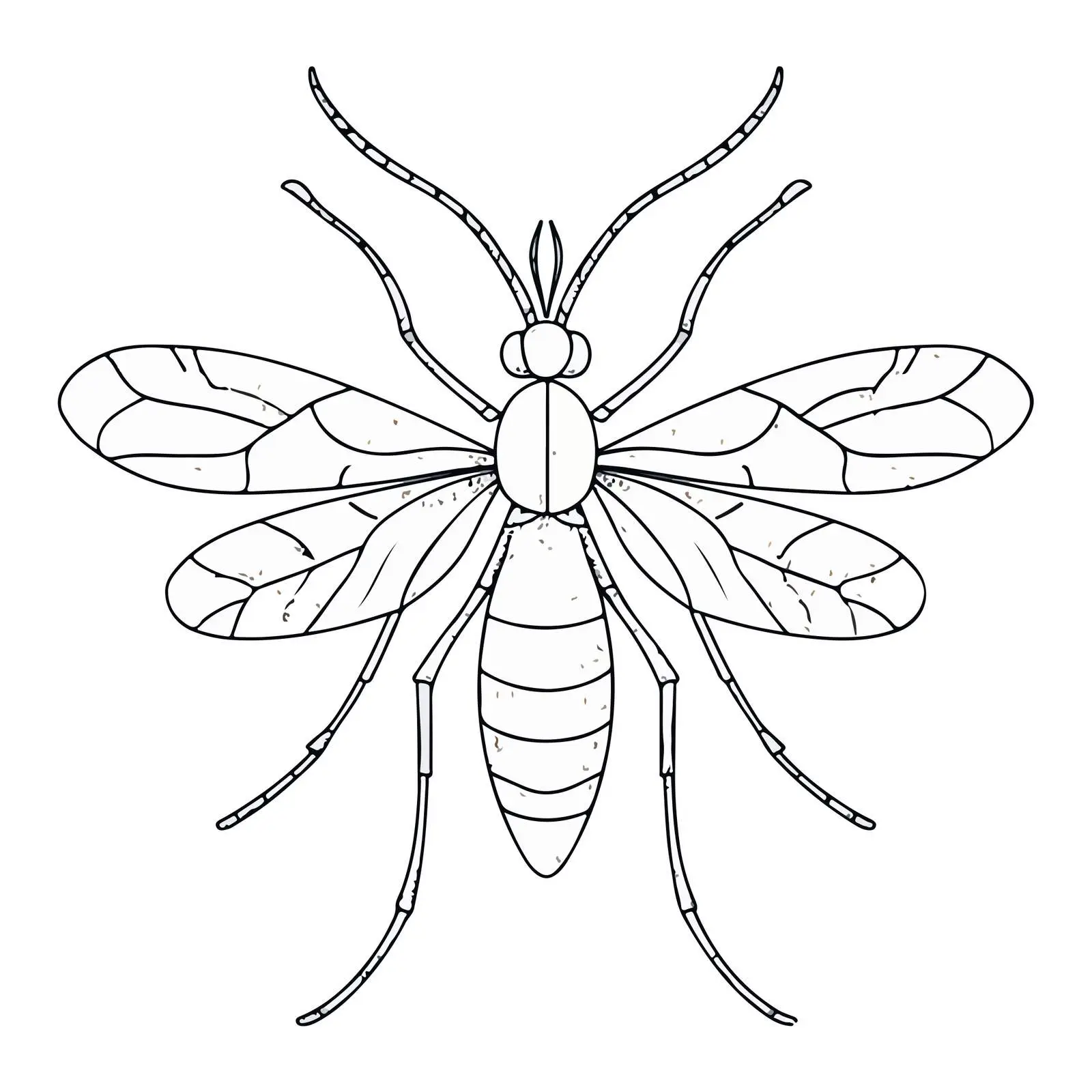 Mosquito Embroidery Applique Vector Art — free download from Dotvec