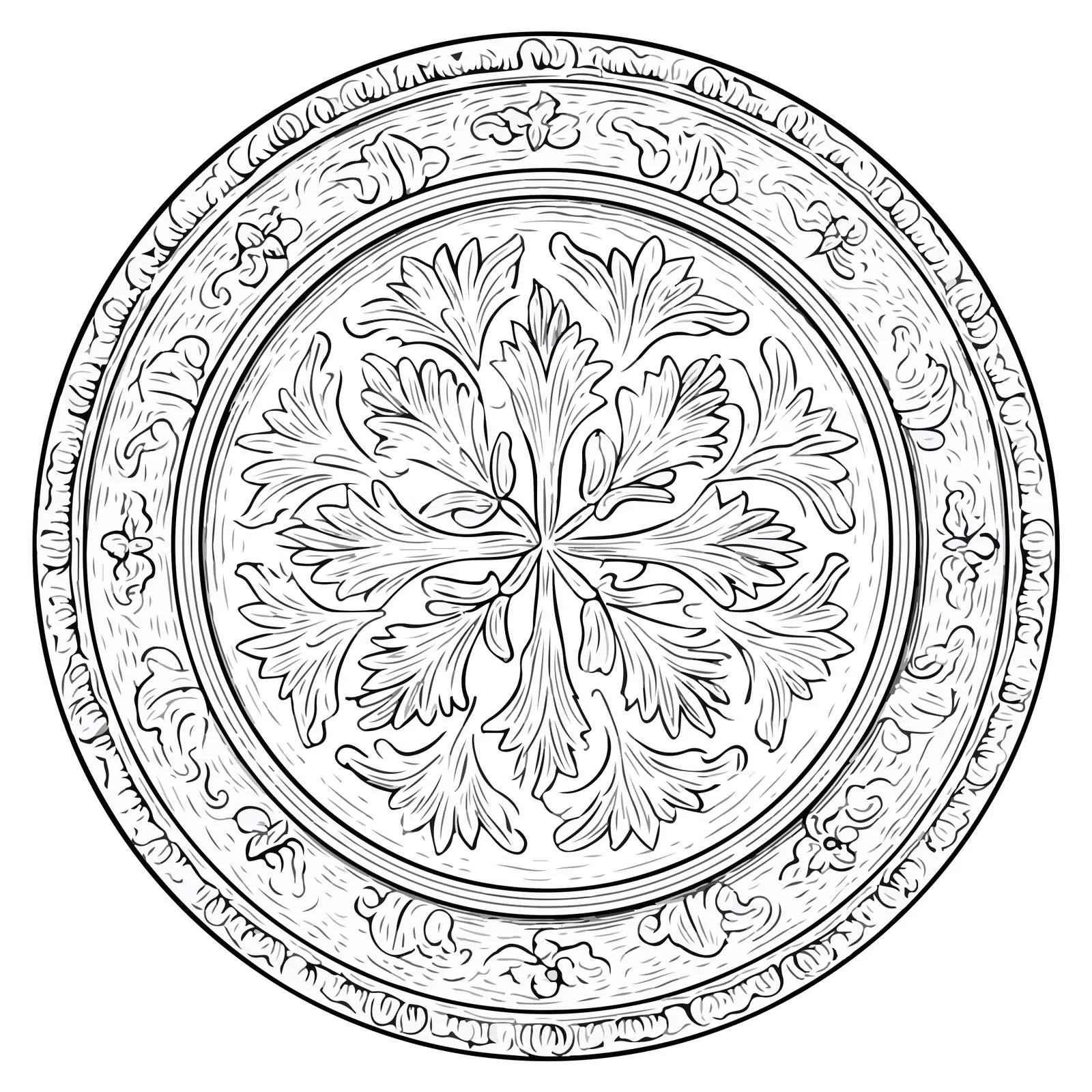 Applique Plate Embroidery Vector Design — free download from Dotvec