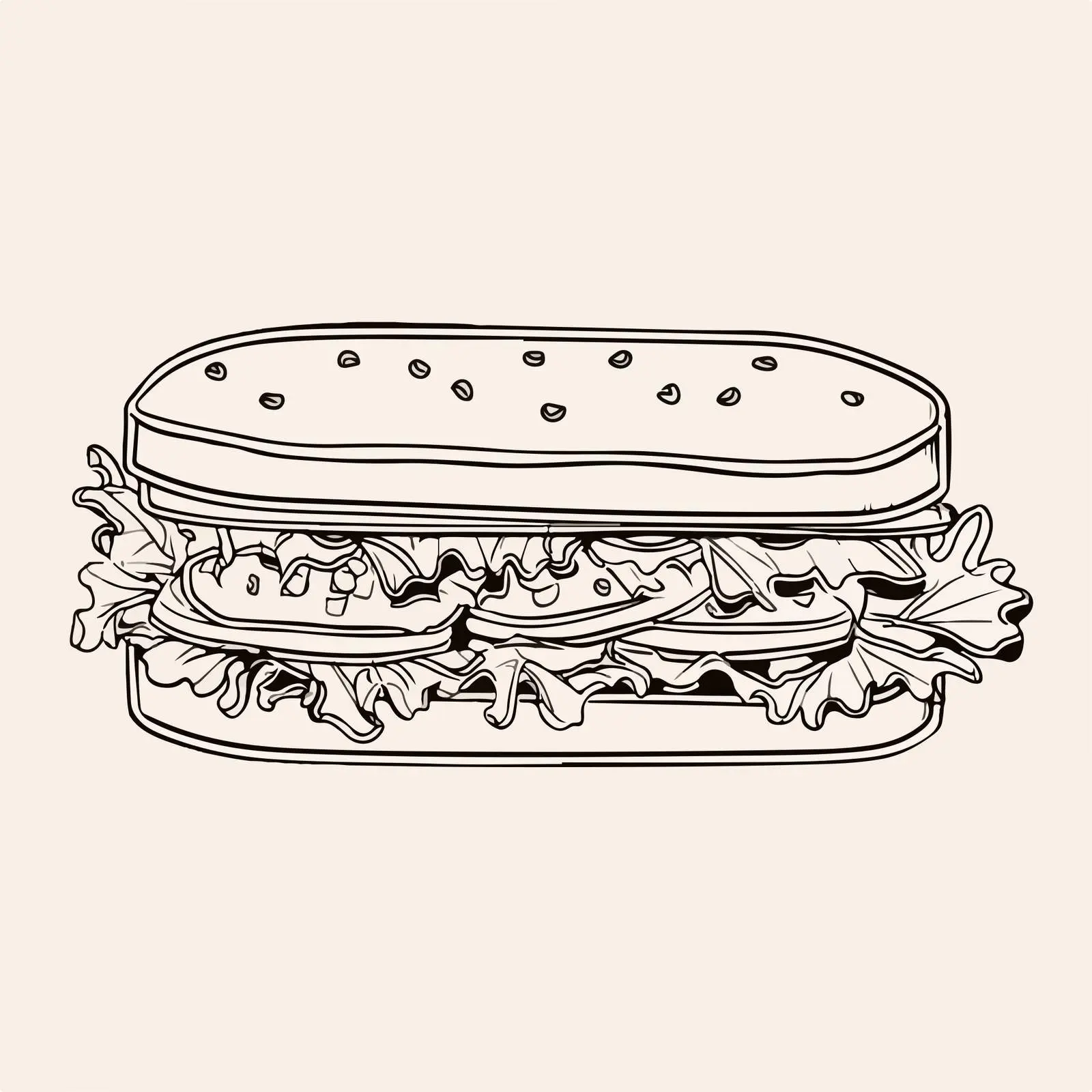 Applique Sandwich Design Vector — free download from Dotvec