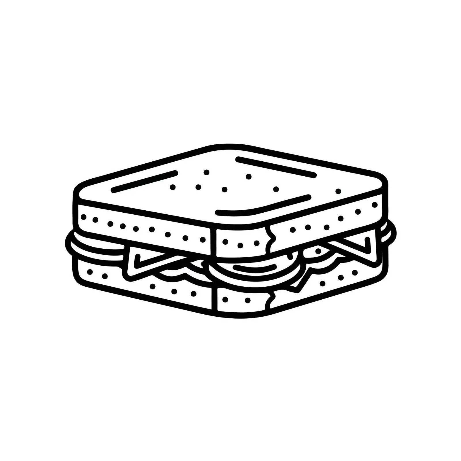 Applique Sandwich Embroidery Vector Art — free download from Dotvec