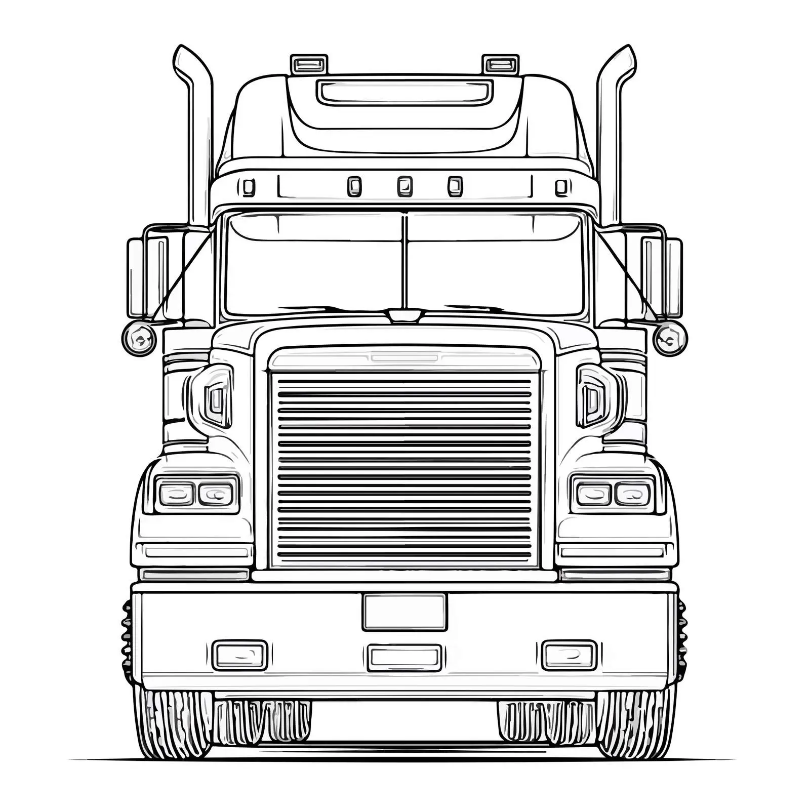 Truck Applique Line Art Vector Design — free download from Dotvec