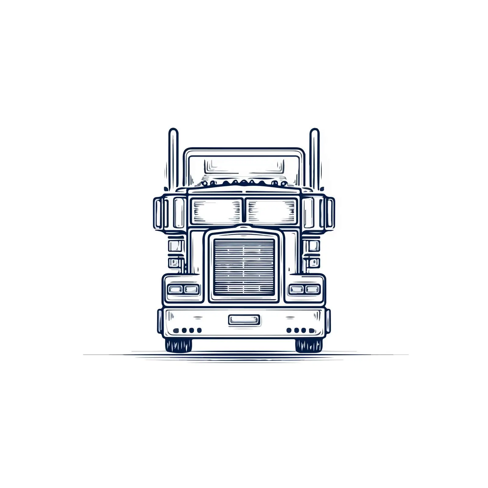 Applique Truck Embroidery Line Art Design — free download from Dotvec