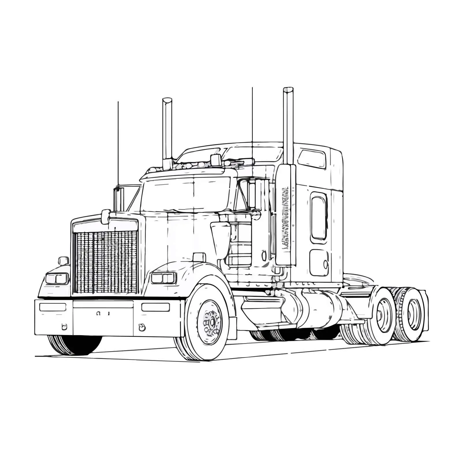 Applique Style Truck Embroidery Vector Design — free download from Dotvec