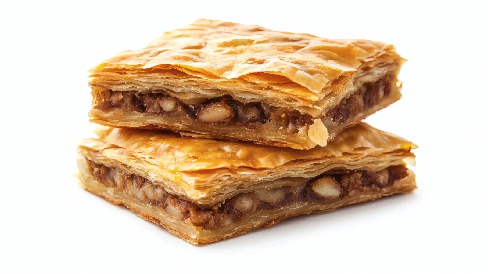 Exquisite Arabic Baklava on White Background — free download from Dotvec