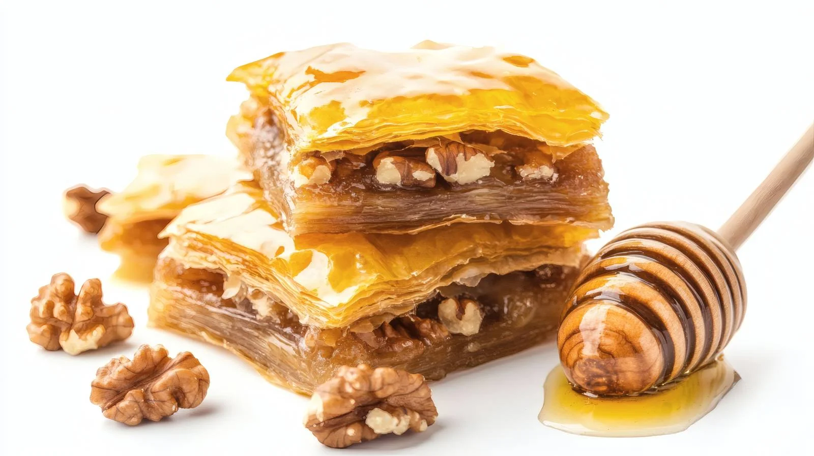 Exquisite Arabic Baklava with Walnuts — free download from Dotvec
