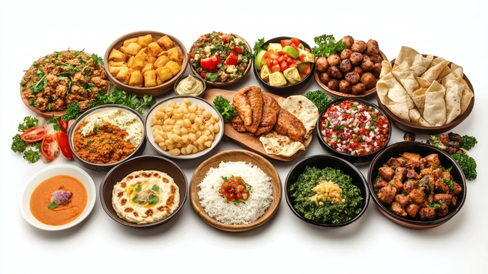 Authentic Arabic and Middle Eastern Cuisine Platter — free download from Dotvec