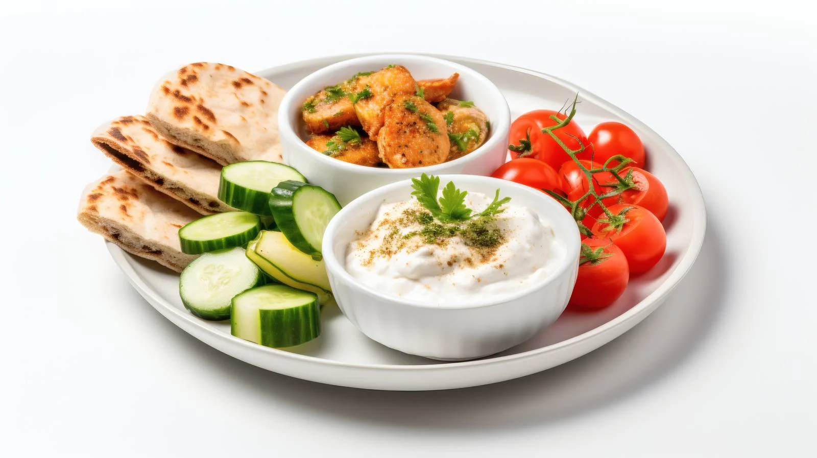 Exquisite Arabic Breakfast Spread with Labneh — free download from Dotvec