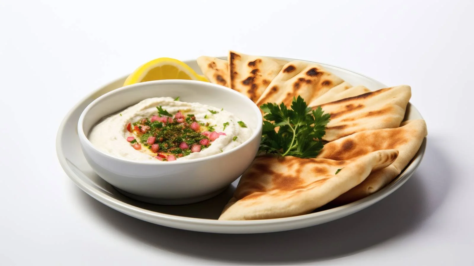 Authentic Arabic Breakfast Selection Isolated White — free download from Dotvec