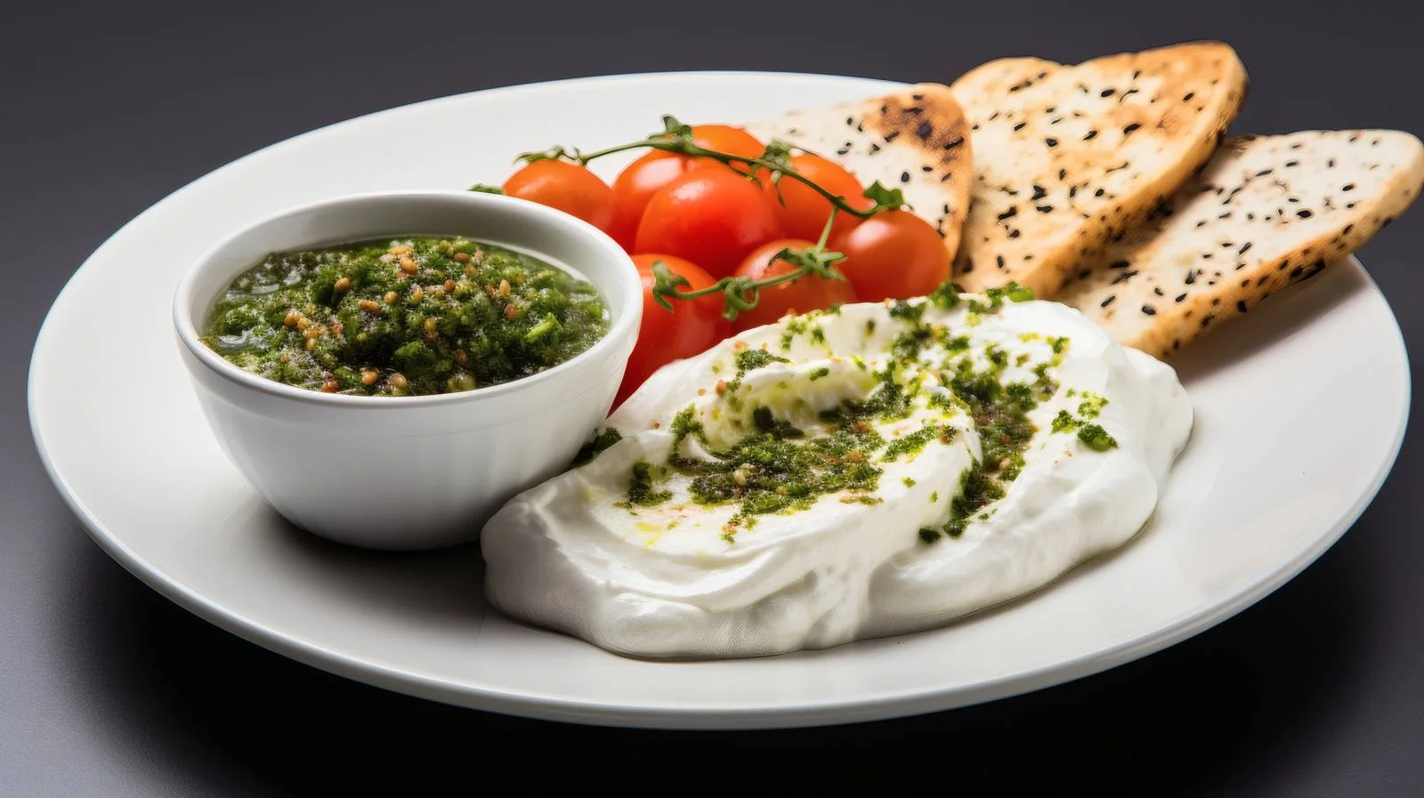 Traditional Arabic Labneh Breakfast Isolation — free download from Dotvec