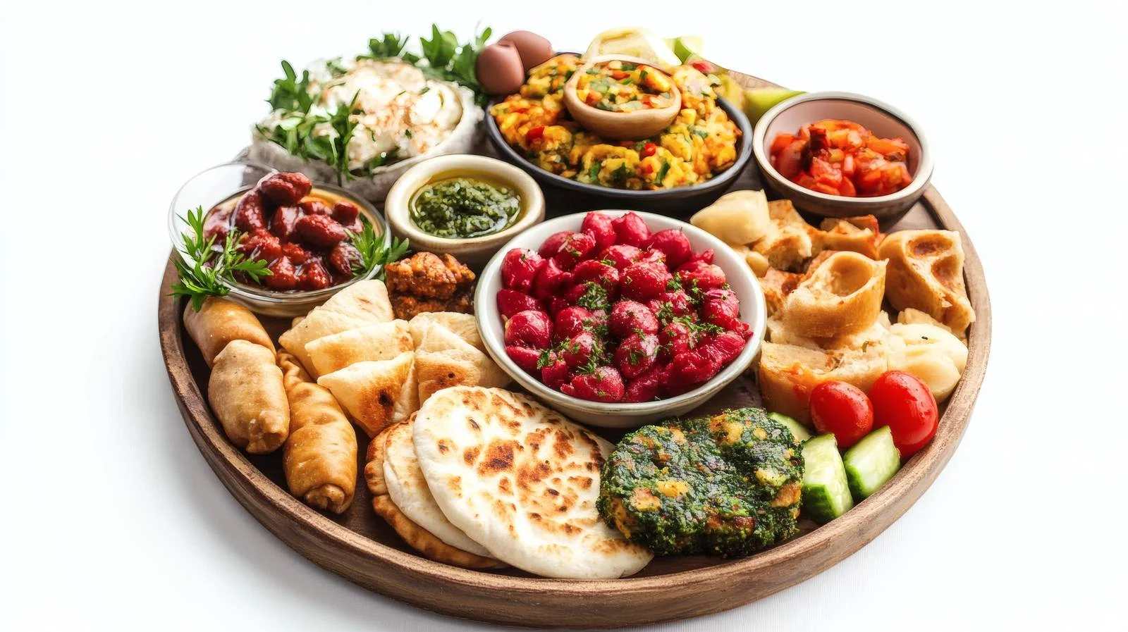 Exquisite Middle Eastern Breakfast Platter — free download from Dotvec