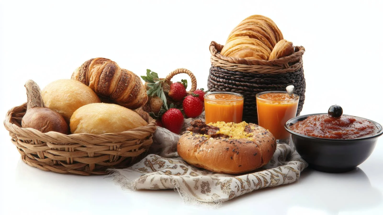 Traditional Arabic Breakfast Featuring Foul — free download from Dotvec