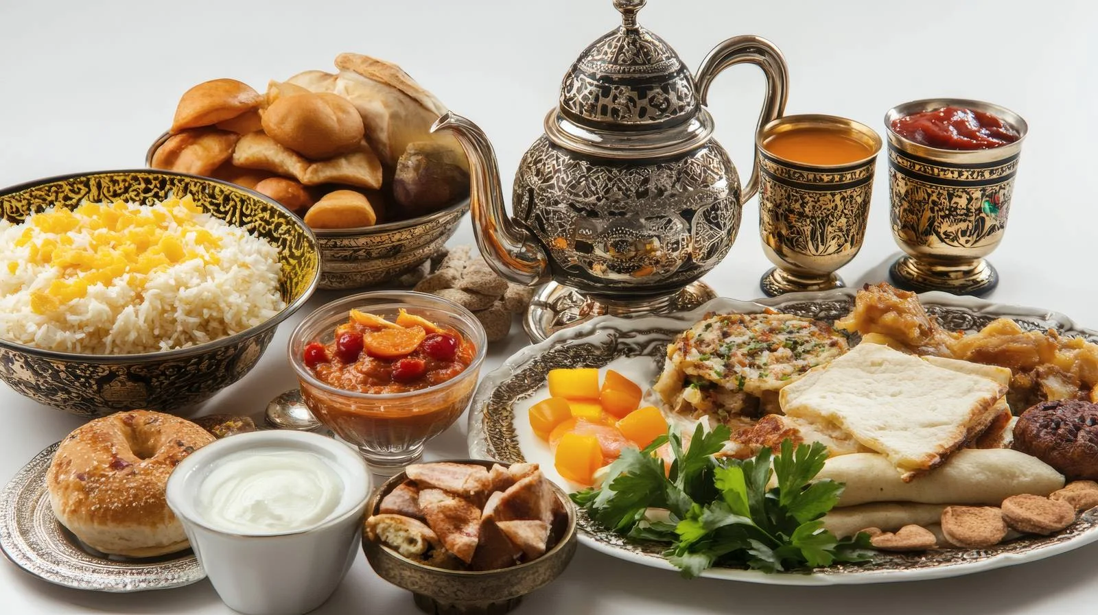Exquisite Arabic Breakfast with Fava Beans — free download from Dotvec