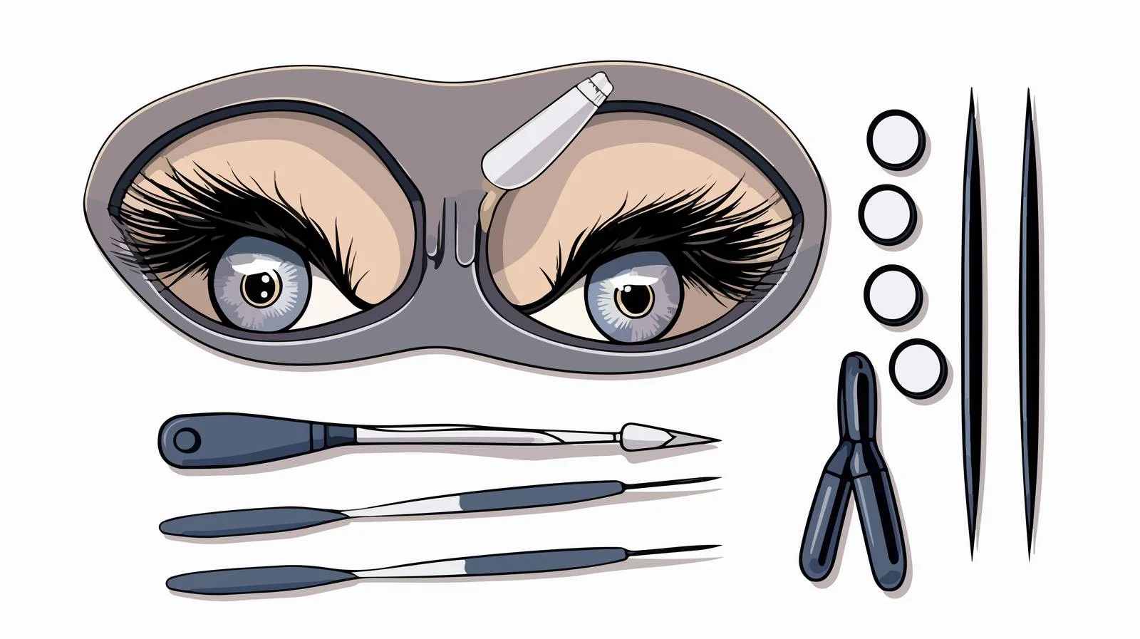 Eyelash Extensions Tools — free download from Dotvec