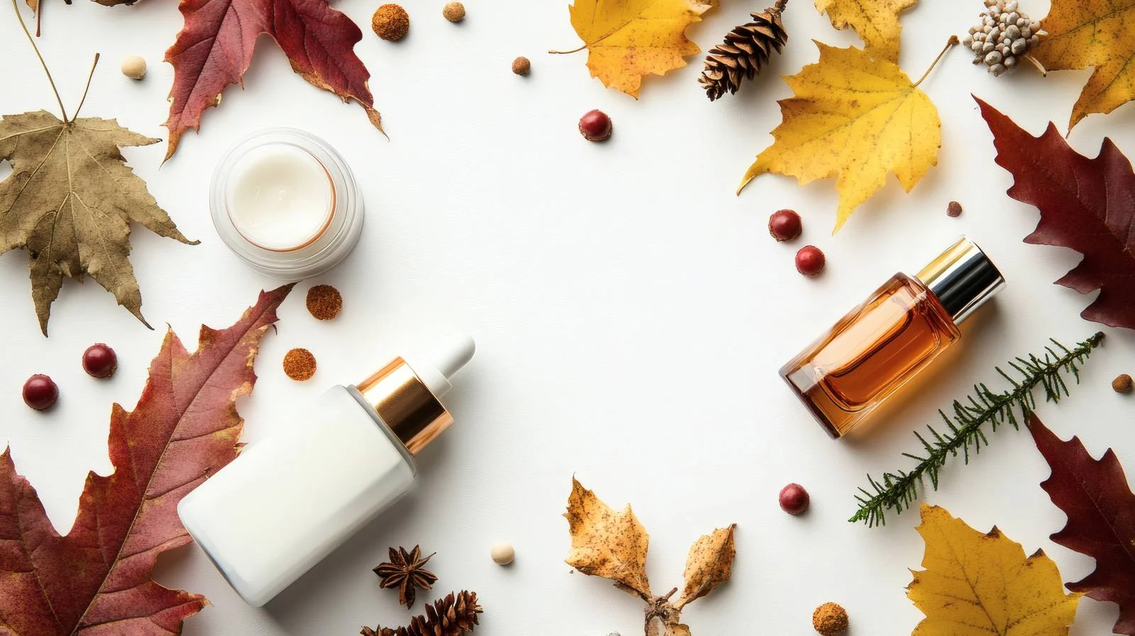 Seasonal Skin Care Cosmetics on White — free download from Dotvec