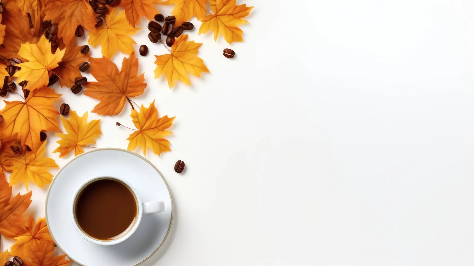 Cozy Autumn Vibes with Coffee and Maple — free download from Dotvec