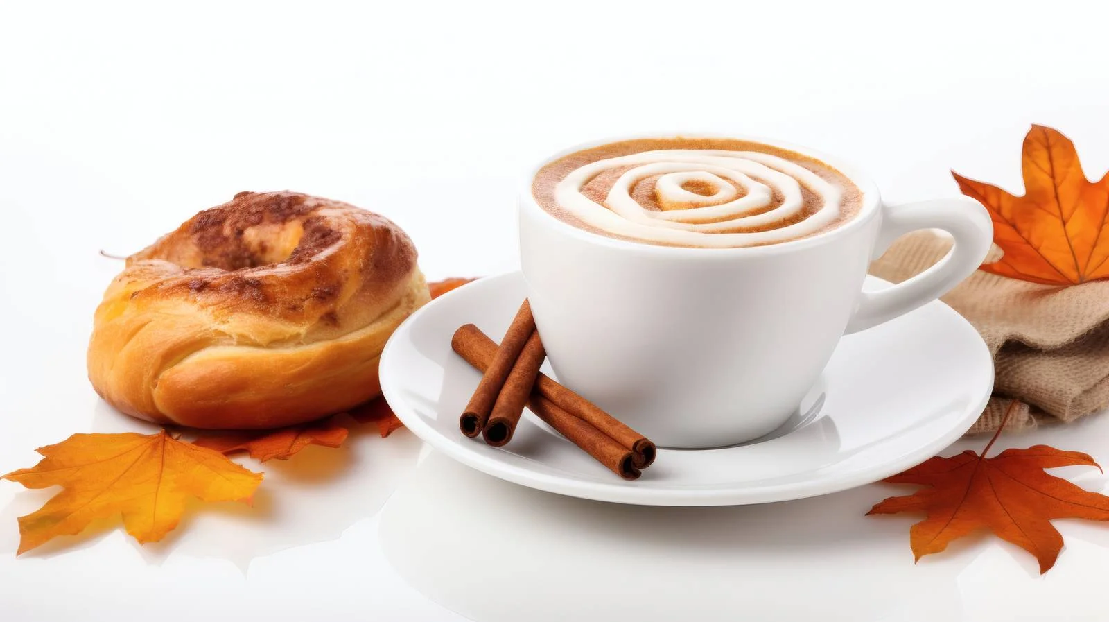 Cozy Autumn Scene with Coffee Plating — free download from Dotvec