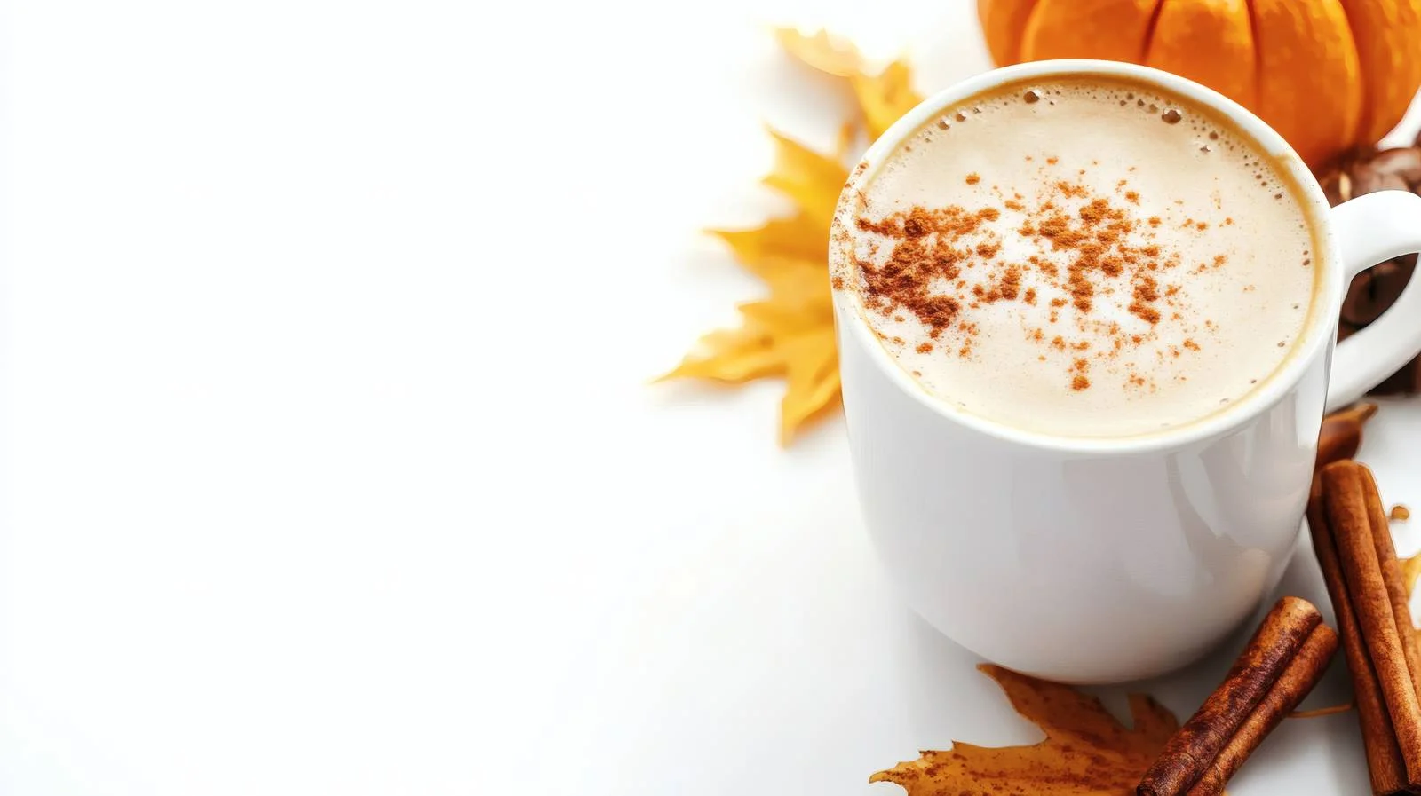 Cozy Autumn Scene with Pumpkin Spice Latte — free download from Dotvec