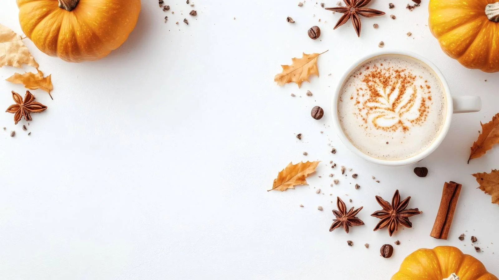 Cozy Autumn Vibe with Pumpkin Spice Coffee — free download from Dotvec