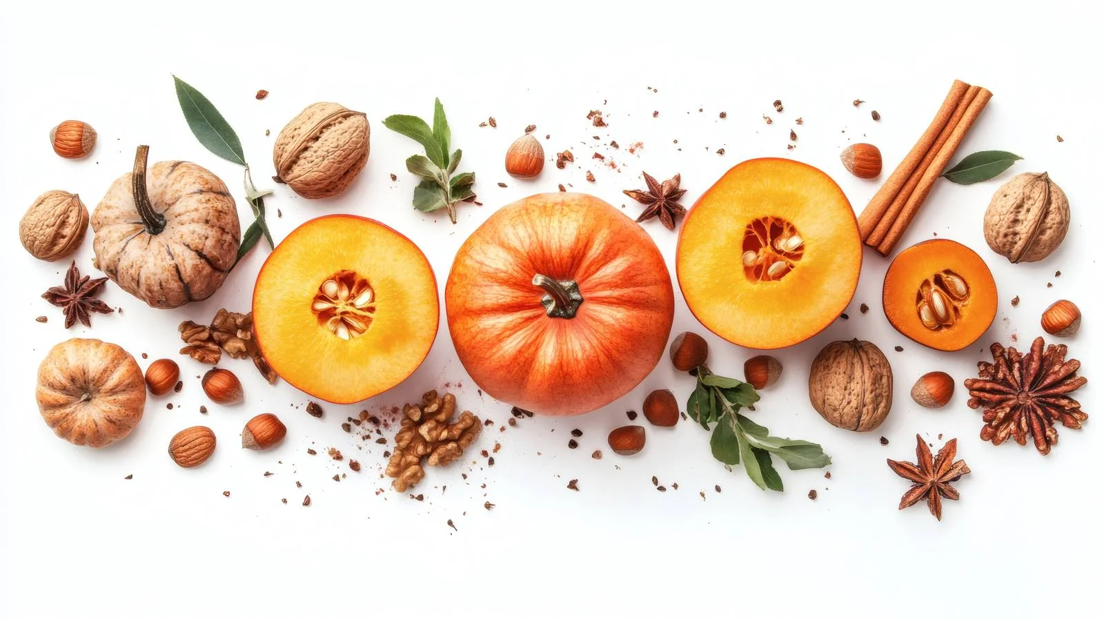 Fall Baking Scene with Pumpkins and Apples — free download from Dotvec