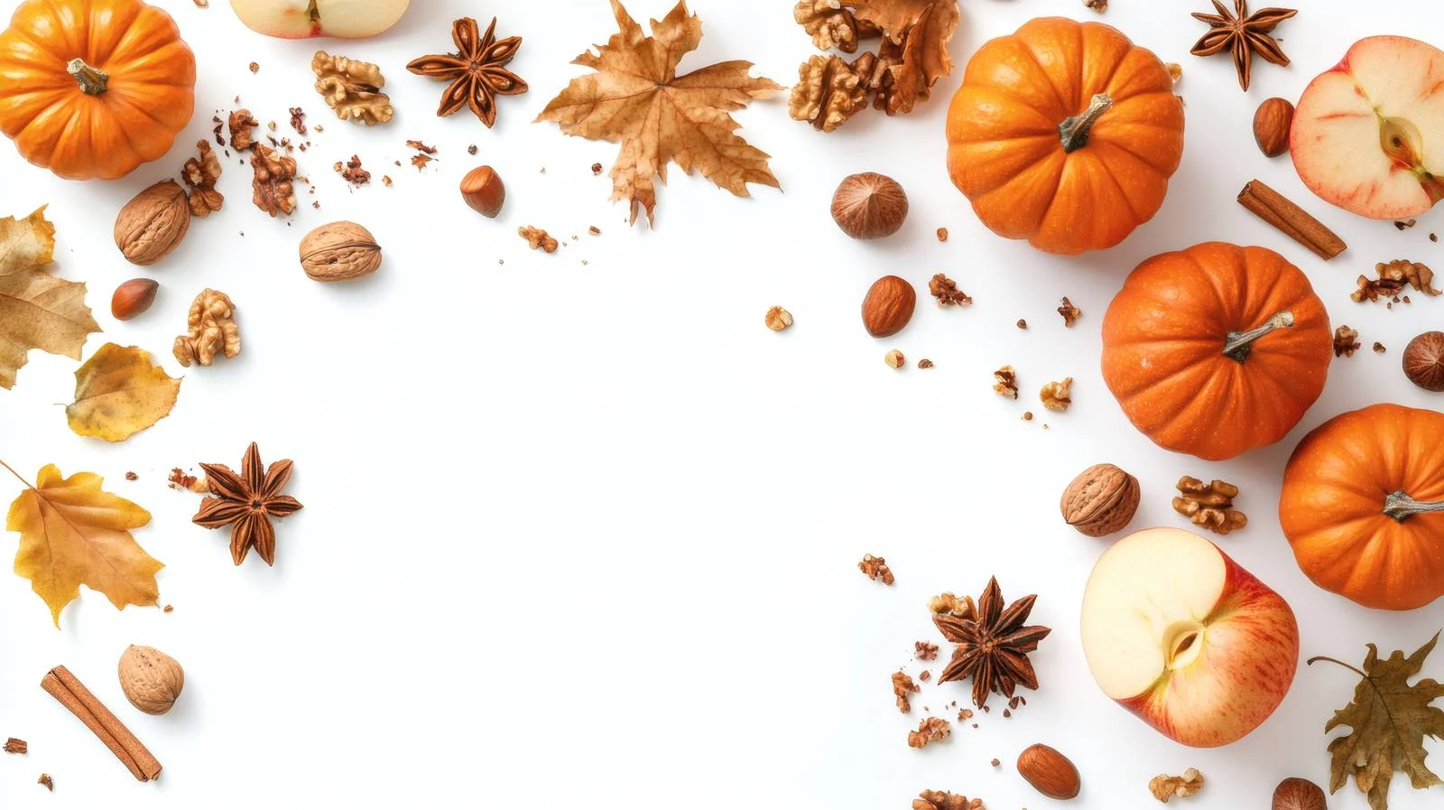 Harvest Baking Scene with Pumpkins Array — free download from Dotvec