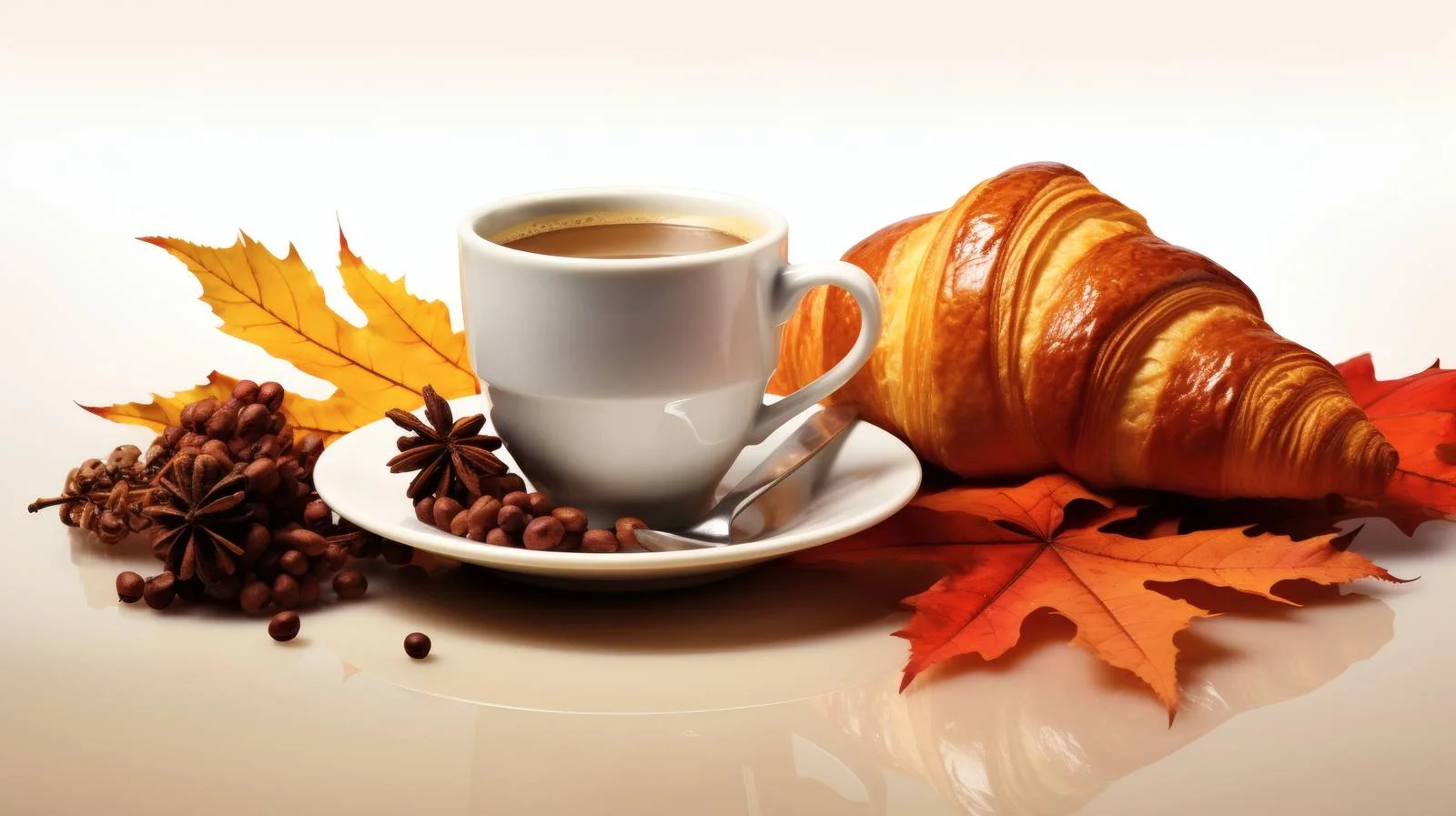 Elegant Autumn Breakfast Scene with Coffee — free download from Dotvec