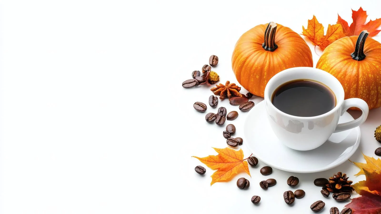 Fall Harvest Arrangement with Pumpkins and Leaves — free download from Dotvec