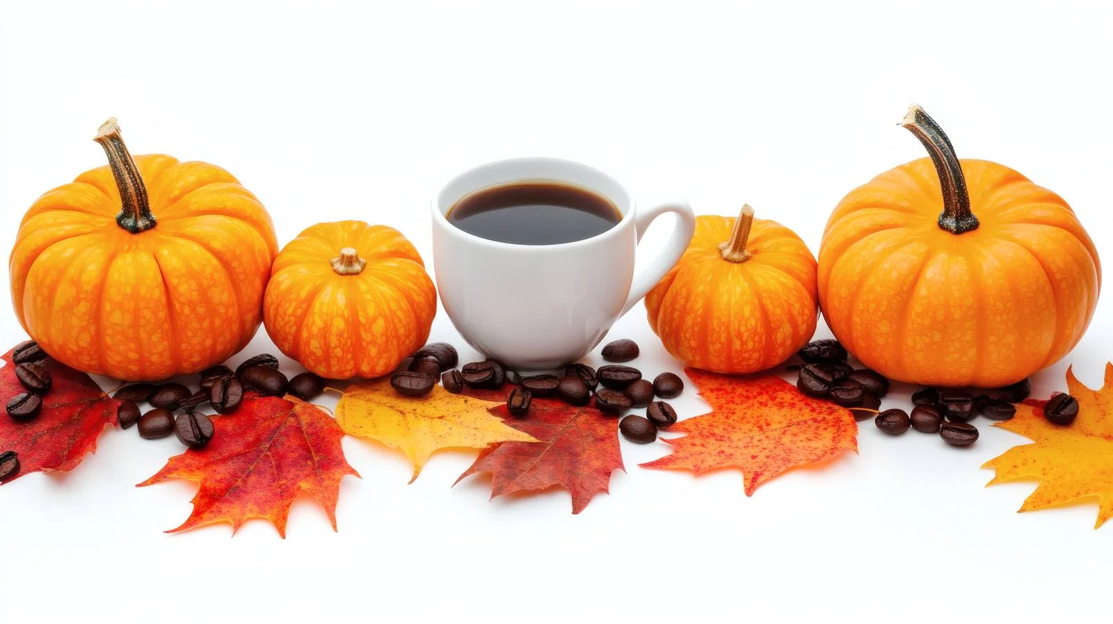 Harvest Display with Pumpkins and Autumn Foliage — free download from Dotvec