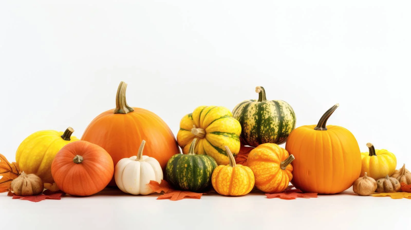 Rustic autumn cooking scene with pumpkins — free download from Dotvec
