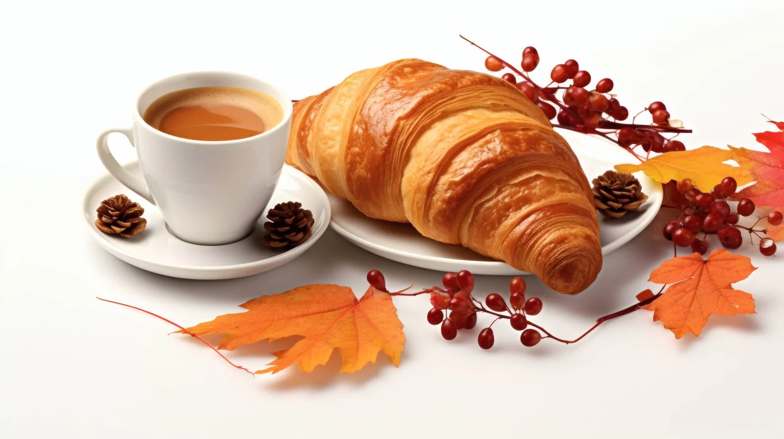 Warm Autumn Breakfast with Coffee and Books — free download from Dotvec
