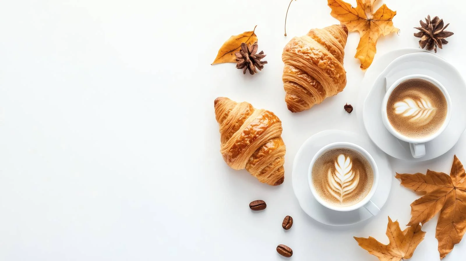 Cozy Autumn Vibes: Coffee and Croissants — free download from Dotvec