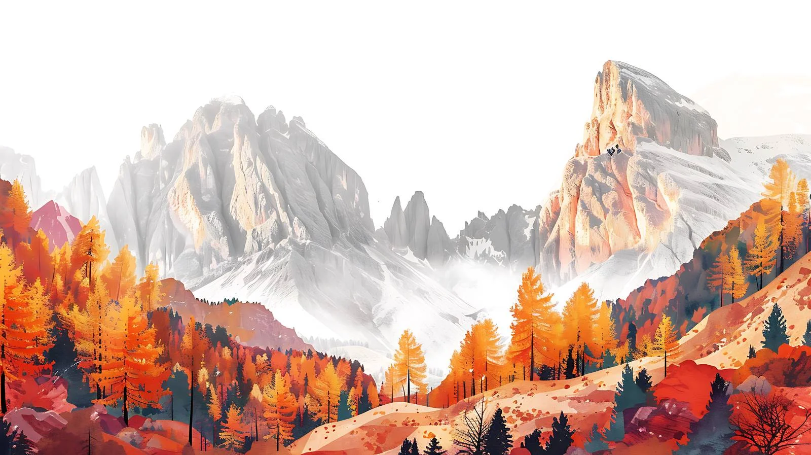 Picturesque Italian Dolomites Autumn Scene — free download from Dotvec