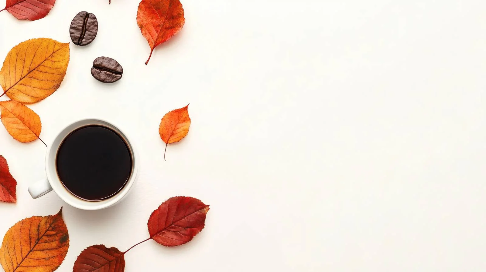 Cozy autumn vibes with coffee cup — free download from Dotvec