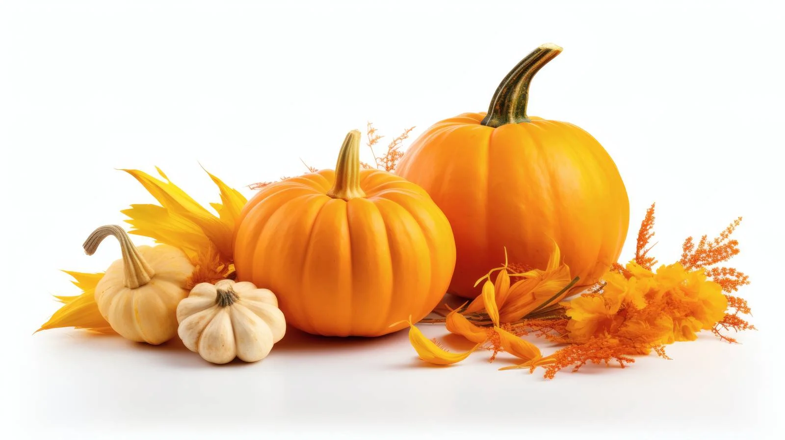 Autumn Pumpkin Ingredients on White Background — free download from Dotvec