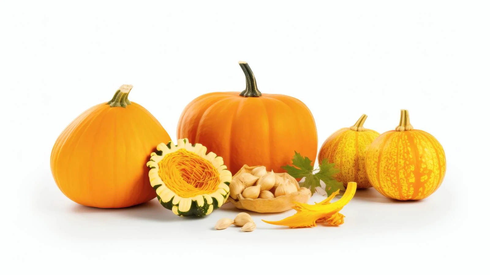 Isolated Autumn Pumpkin Ingredients for Cooking — free download from Dotvec