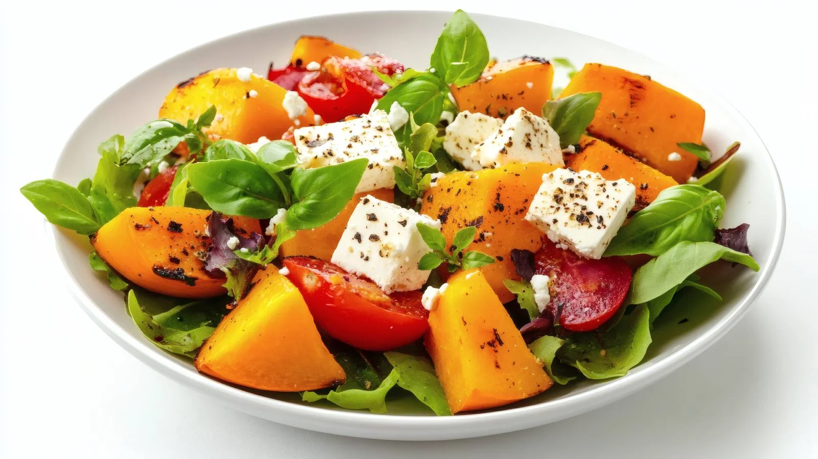 Delicious Autumn Salad with Grilled Pumpkin — free download from Dotvec