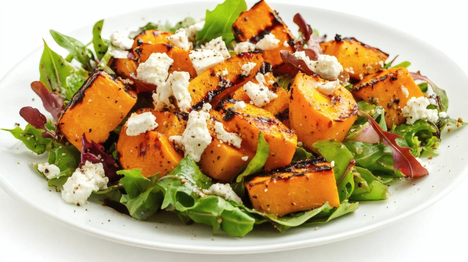 Savor Autumn Salad Grilled Pumpkin Feta — free download from Dotvec