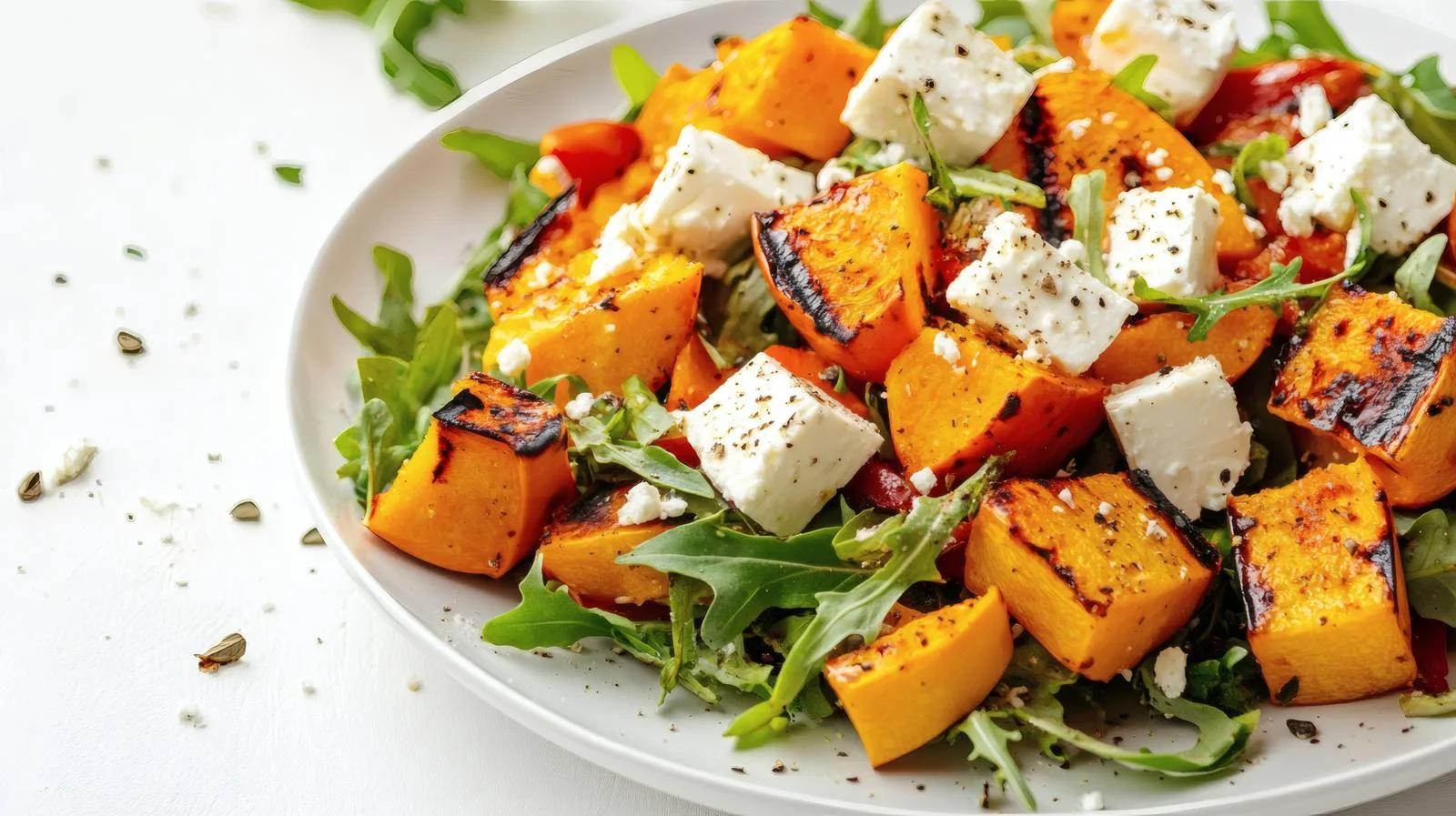 Savor Autumn Salad Grilled Pumpkin Feta — free download from Dotvec