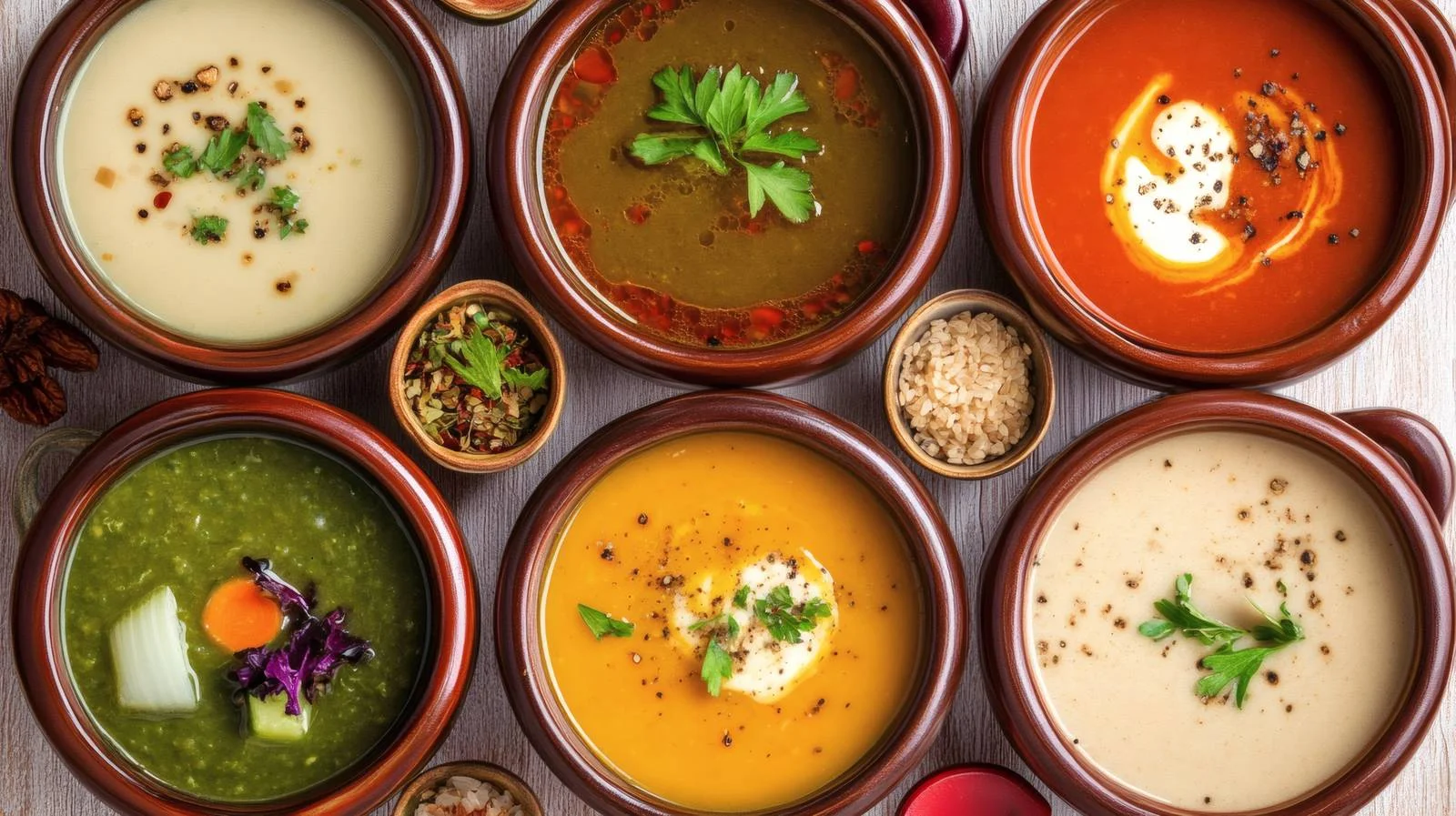 Autumn Harvest Soup Collection on White — free download from Dotvec