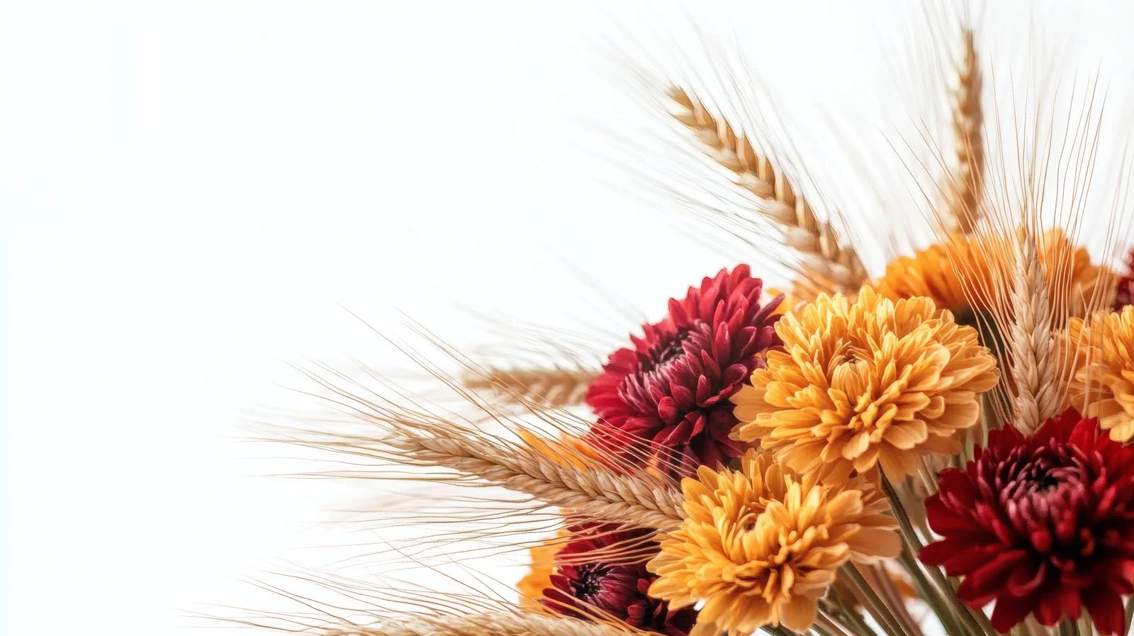 Elegant Autumn Floral Arrangement Isolated — free download from Dotvec