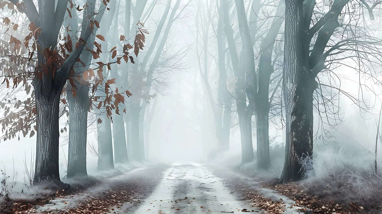 Enchanting Path Through Misty Woodland Clearing — free download from Dotvec