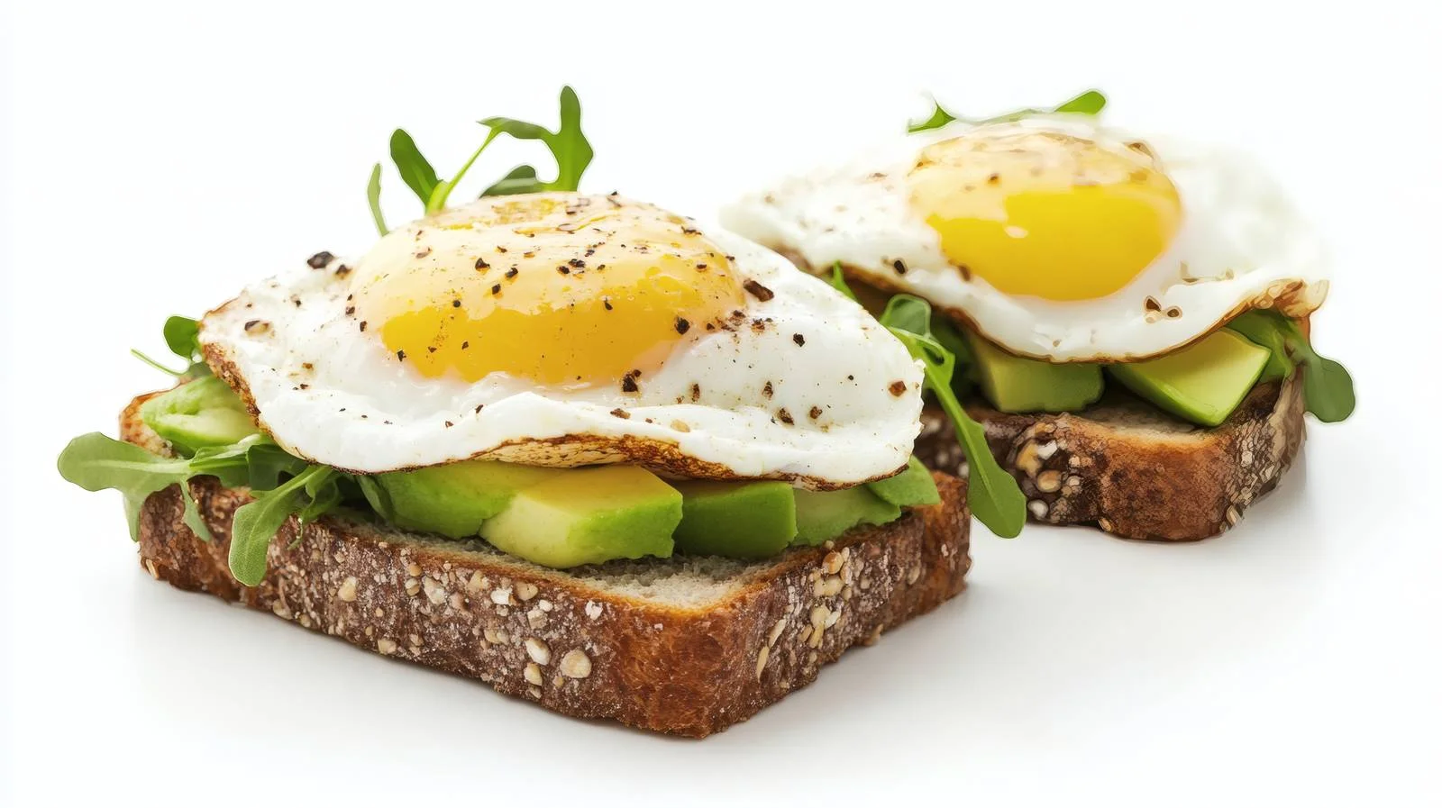 Gourmet Avocado and Egg Sandwich on White — free download from Dotvec