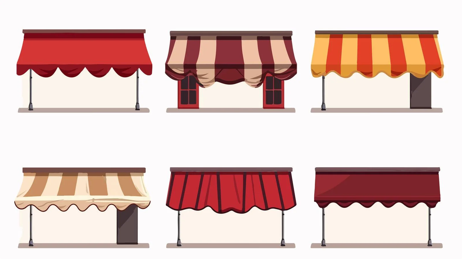 Customizable Awning Element Set — free download from Dotvec