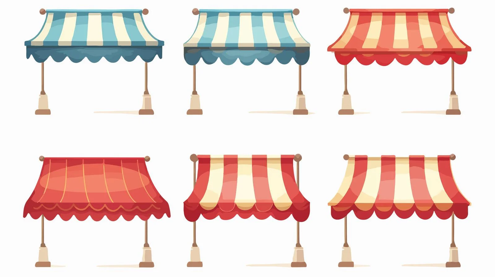 Customizable Awning Element Set — free download from Dotvec