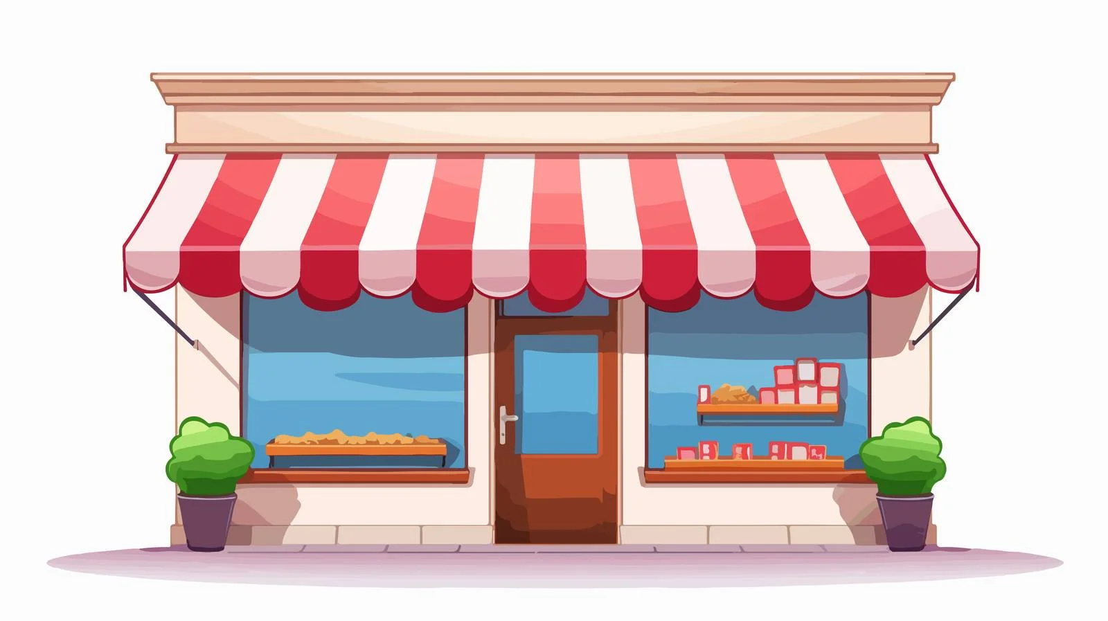 Modern Awning Over Electronics Display — free download from Dotvec