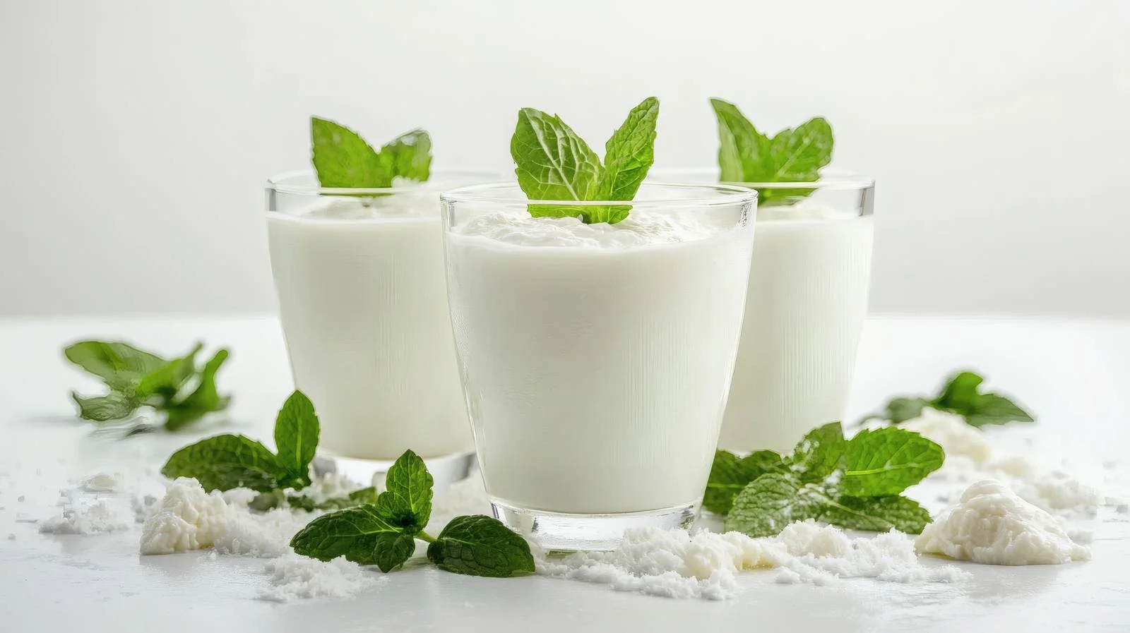 Refreshing Homemade Ayran Yogurt Drink — free download from Dotvec