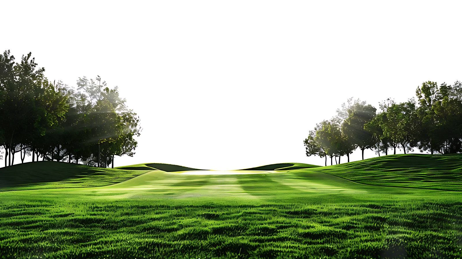 Spectacular Backlit Golf Fairway Tee View — free download from Dotvec