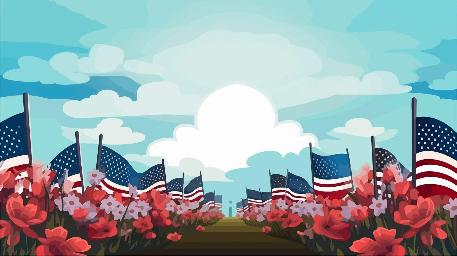Memorial Day Collection Background — free download from Dotvec